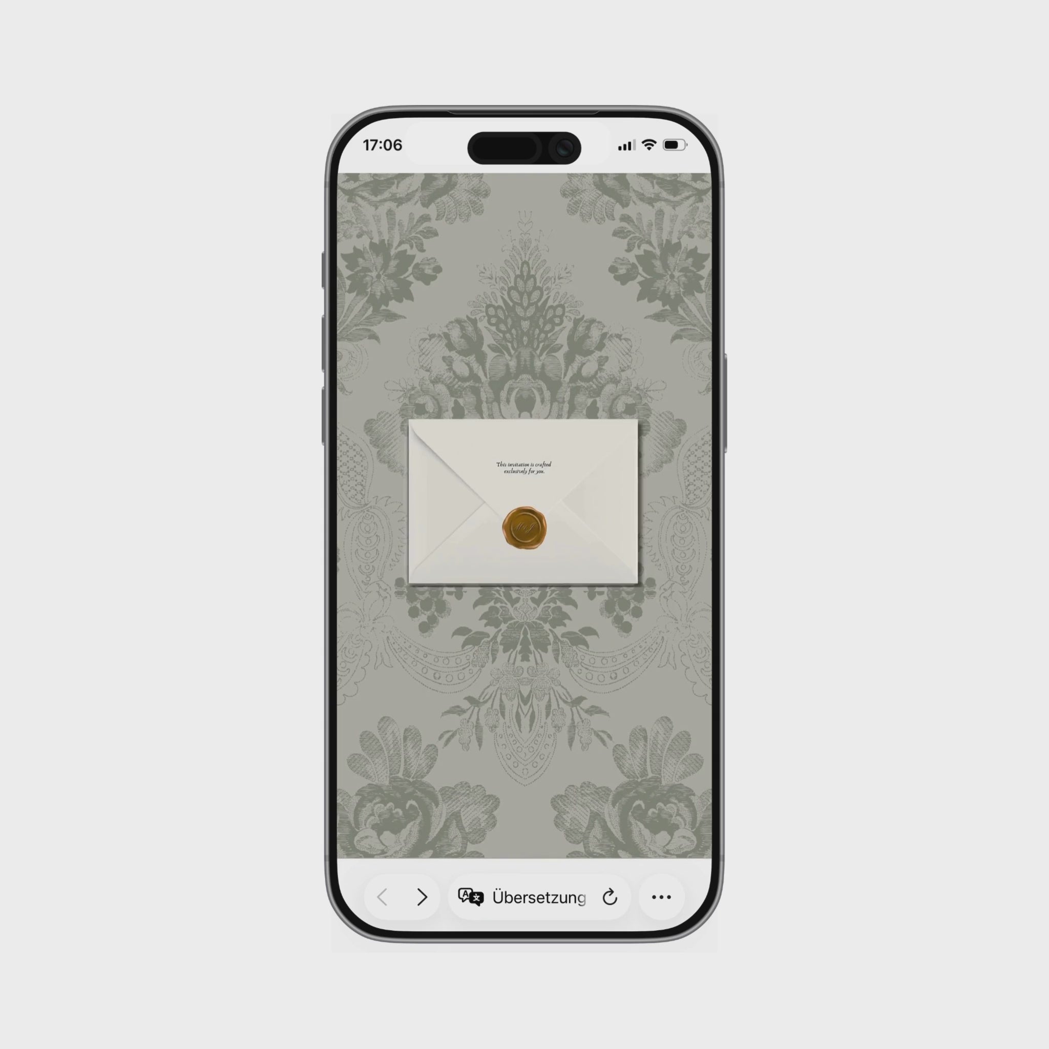 Green Classic - Hochzeitswebseiten-Template mit RSVP